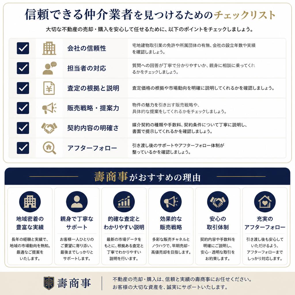 4. 不動産仲介業者を選ぶポイント