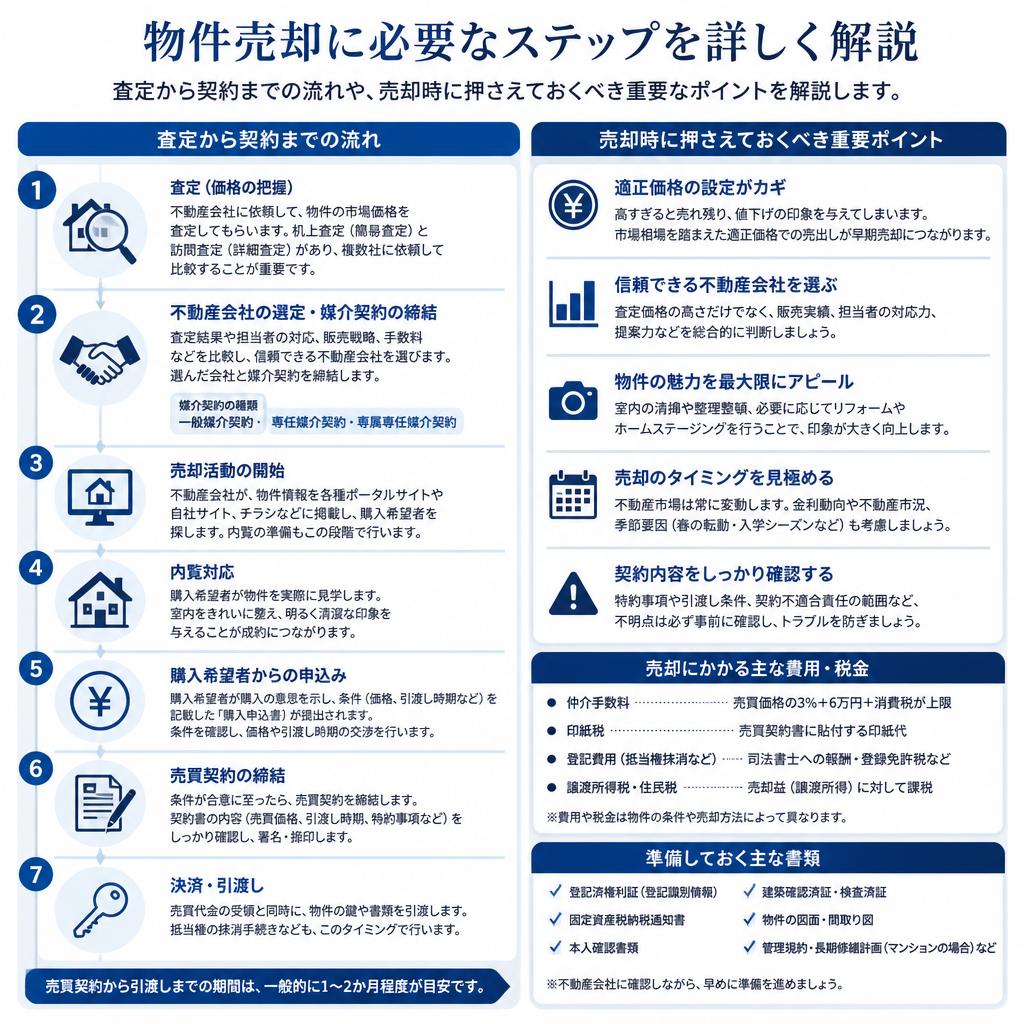 物件売却の流れとポイント