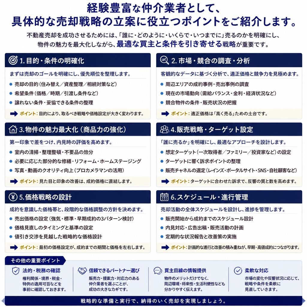 5. 売却戦略を立てるためのアドバイス