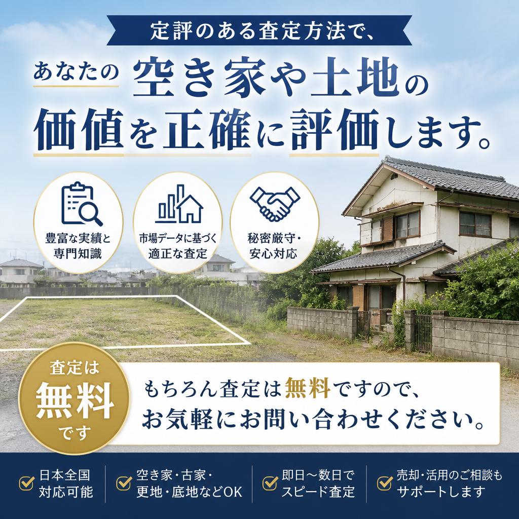 無料土地査定のご案内