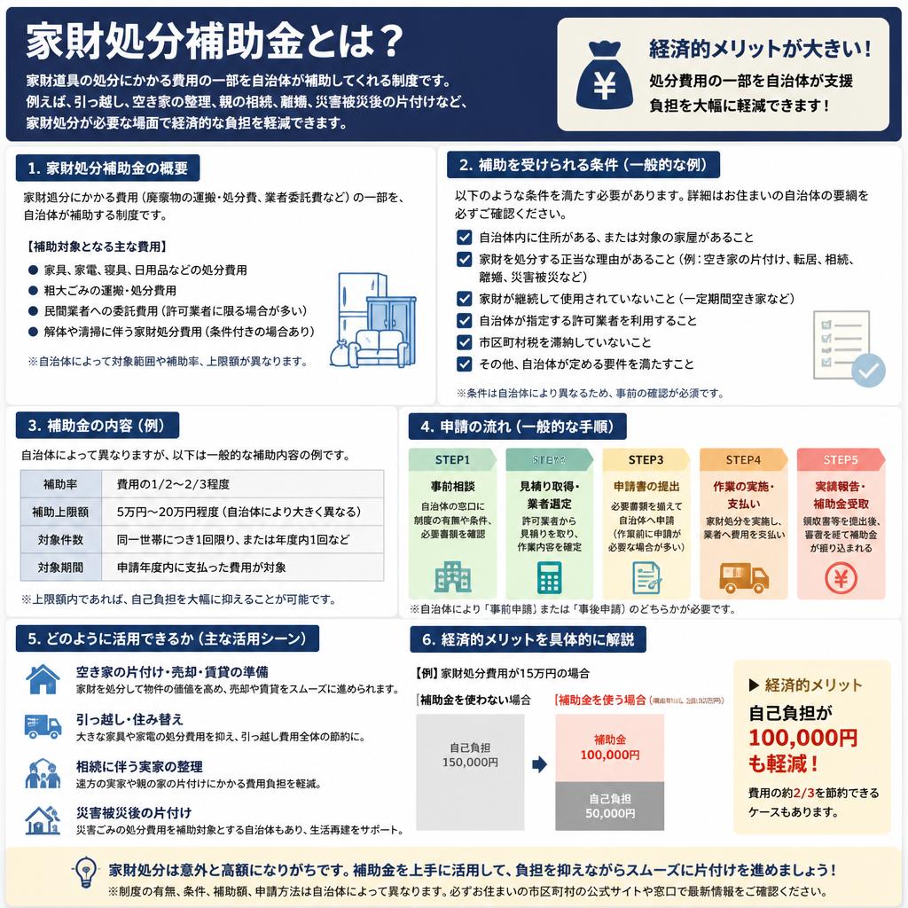 5. 家財処分補助金の活用方法