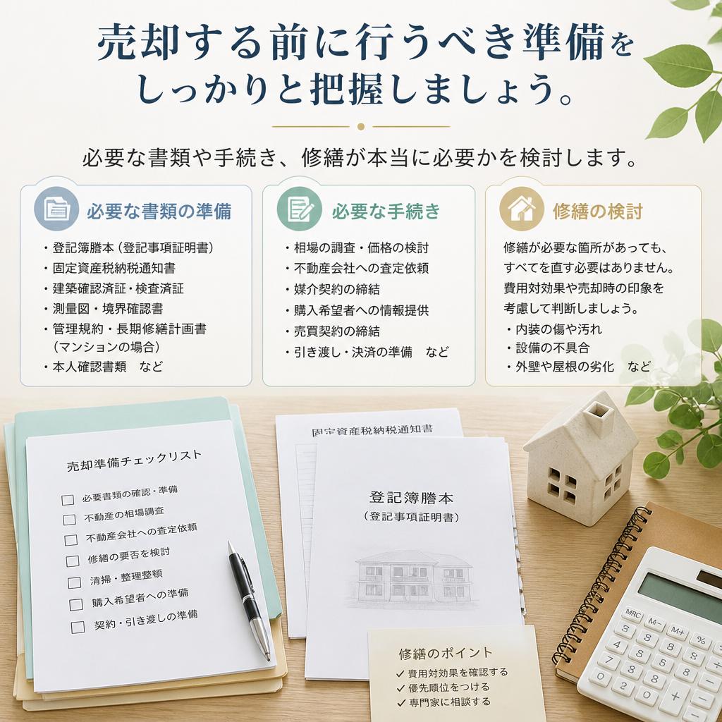 売却前の準備とポイント