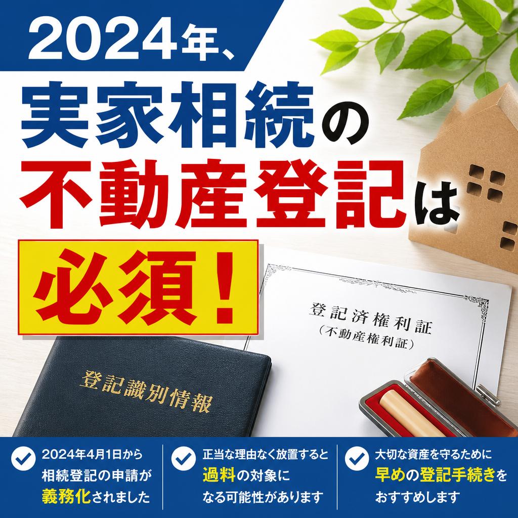 【2024年義務化】盛岡市で実家を相続したら必ずやるべき不動産登記の手続き